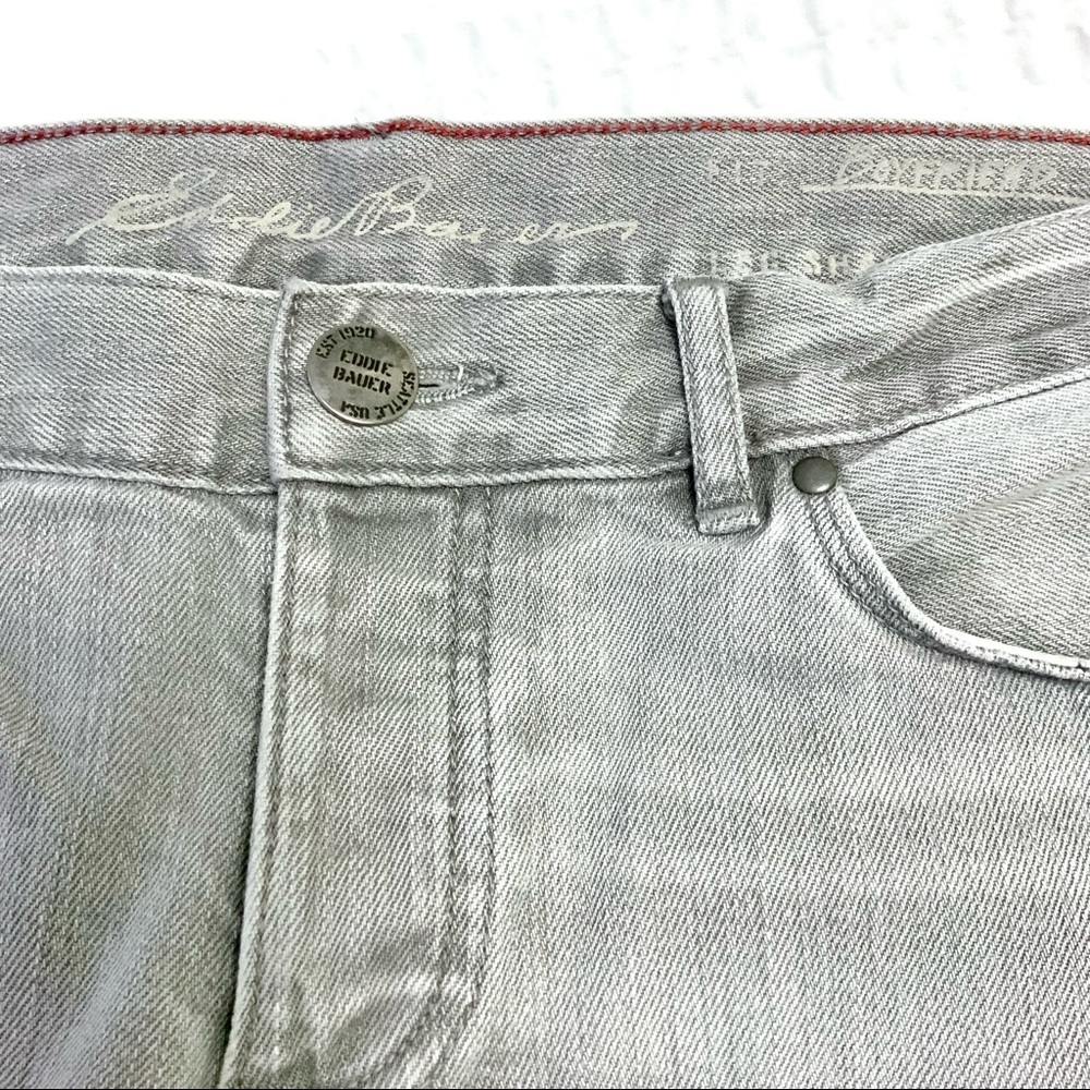 EDDIE BAUER Grey Cuffed Cropped Jeans - Picture 6 of 14
